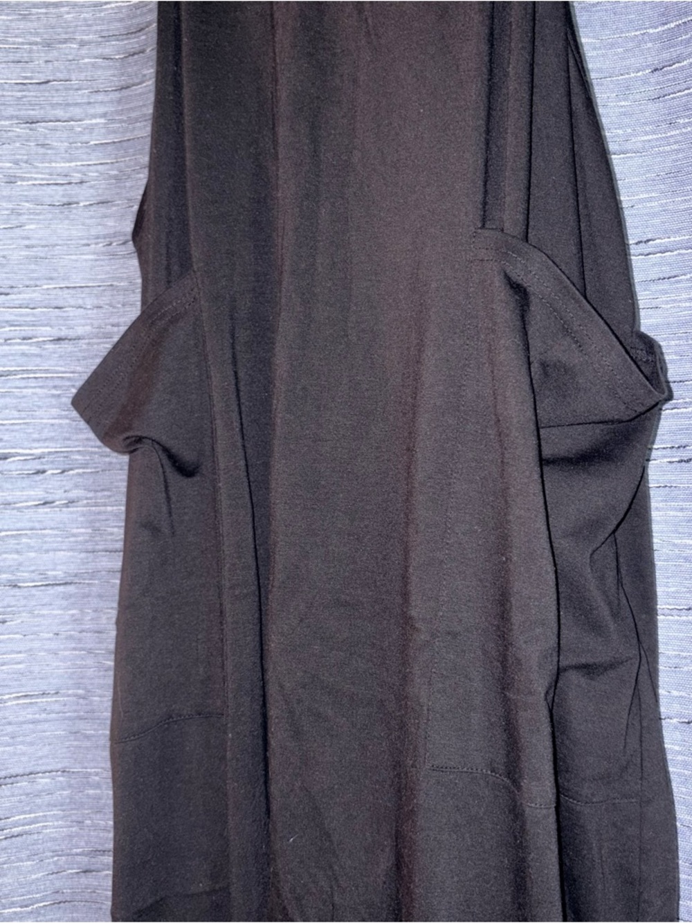 Black Women's Jumpsuit - Romper with Side Pockets - Picture 2 of 7